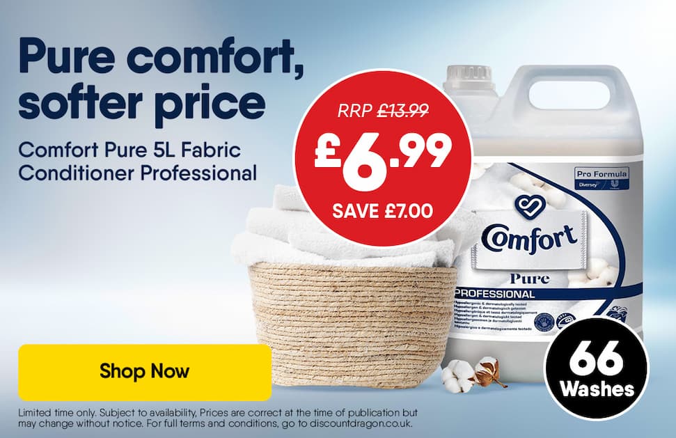66 Comfort Washes for £6.99