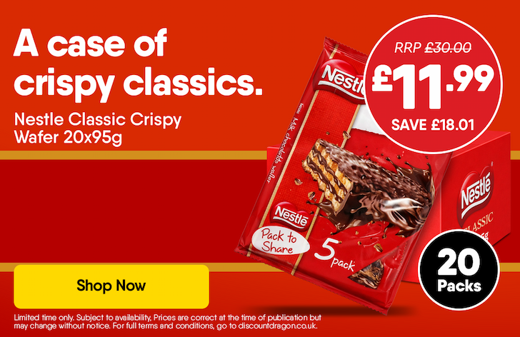 Nestle Classic Crispy Wafers - 20 packs