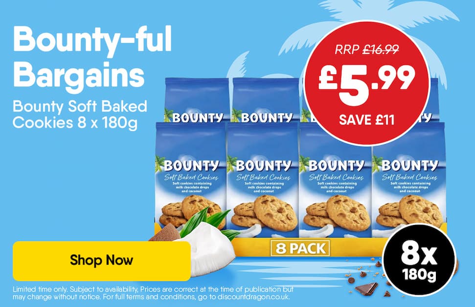 8 Bounty Cookies for £5.99