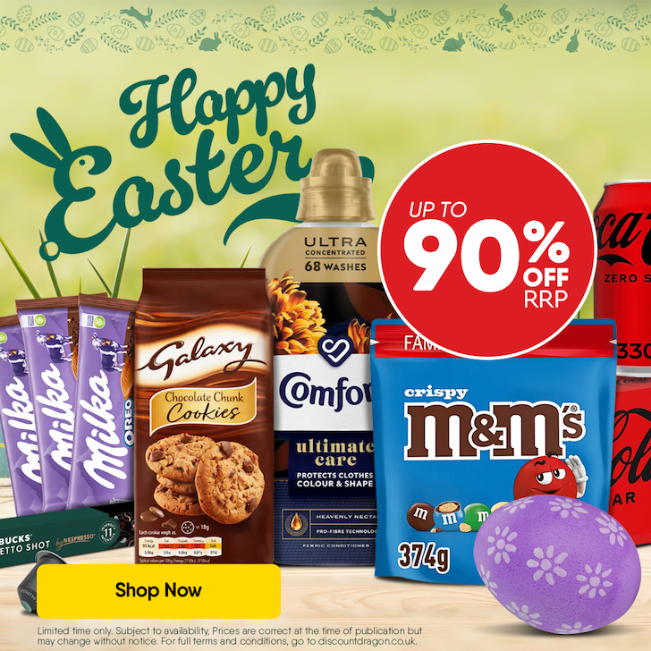 Happy Easter! Save up to 90% RRP