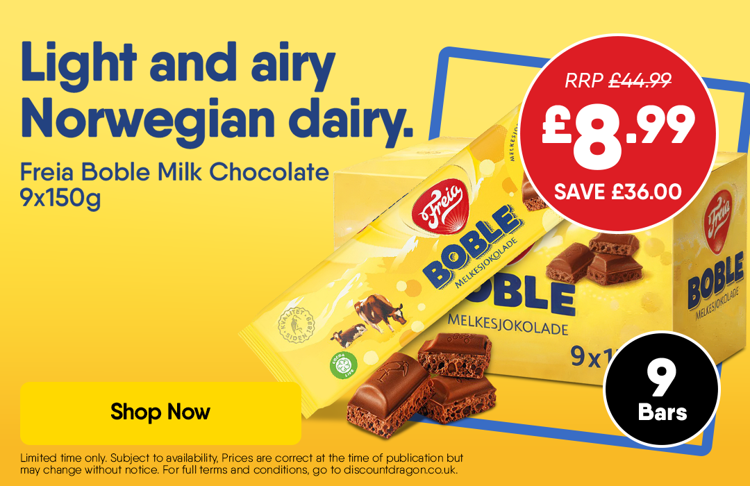 Freia Boble Milk Chocolate Bubbles 9 x 150g