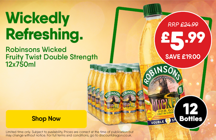 Robinsons Wicked Double Strength 12 x 750ml