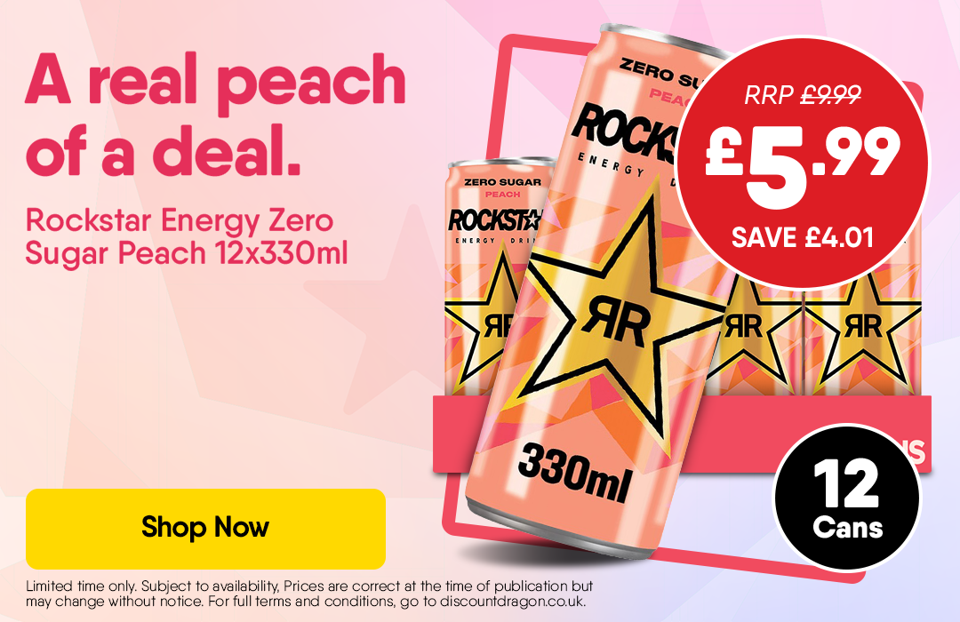 12 Rockstar Energy for £5.99