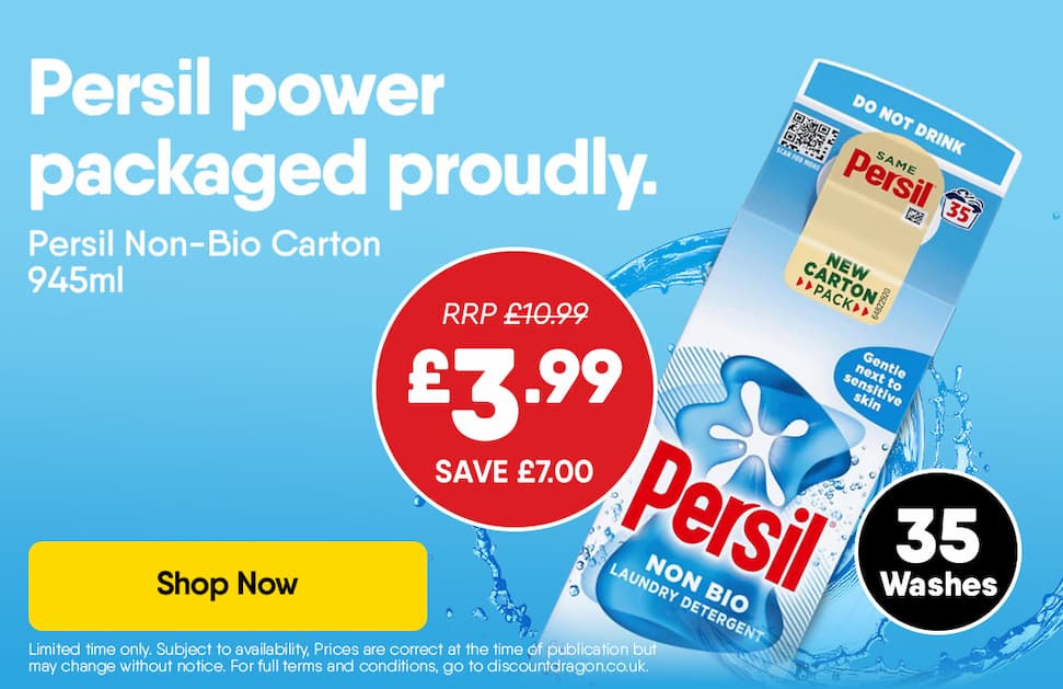 35 Persil Washes for £3.99