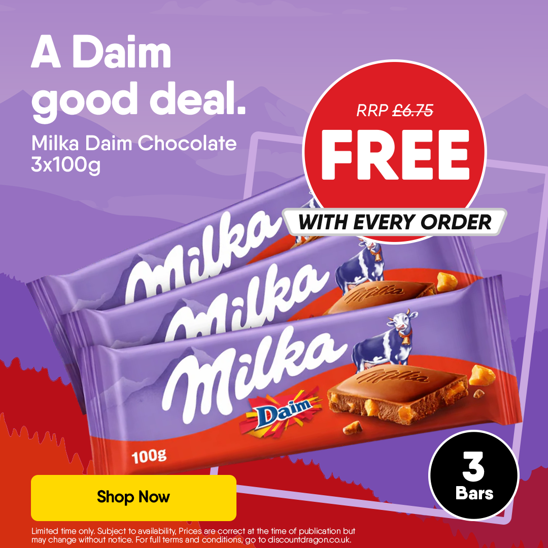 Milka Daim Chocolate 3x100 for free