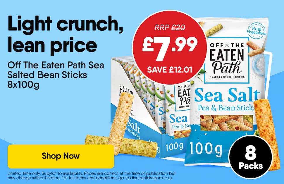 8 packs of bean sticks for £7.99