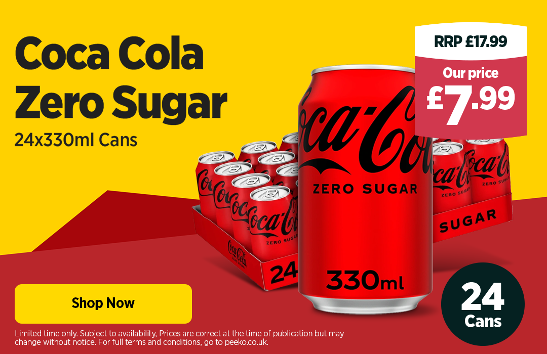 24x Cans of Coke Zero for £7.99