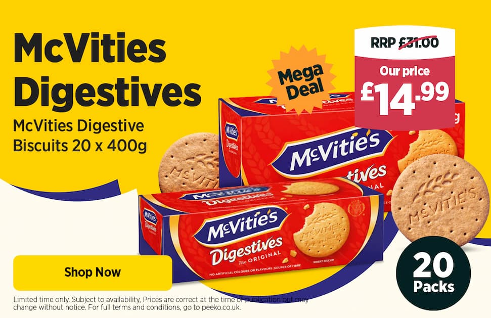 McVities Digestive Biscuits 20 x 400g