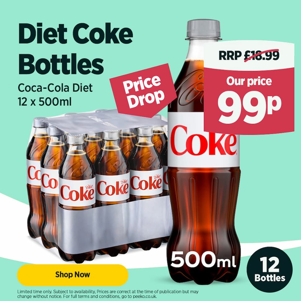 12 Bottles of Diet Coke for 99p