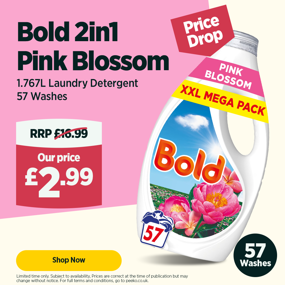 Bold 2in1 Washing Liquid Pink Blossom 57 Washes
