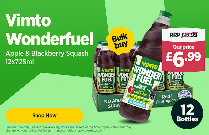 12 Bottles of Vimto for £6.99