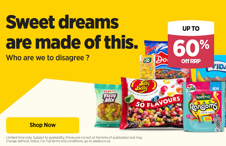 Up to 60% off Sweets