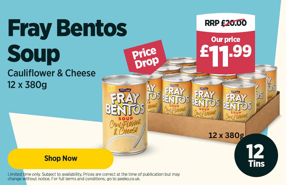 12 x Fray Bentos Cauliflower and Cheese - 11.99