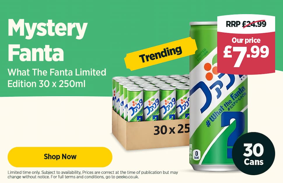 30 cans of Fanta Japan for £7.99