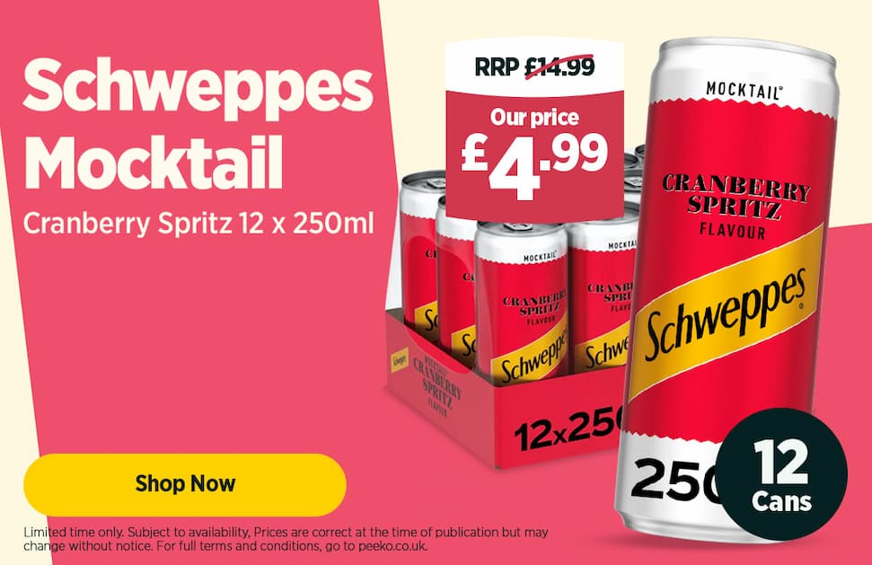 12 x Schweppes 250ml