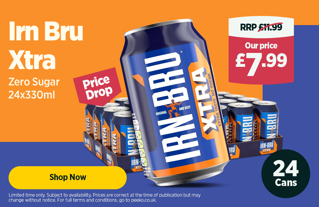 24 cans of Irn Bru for £7.99
