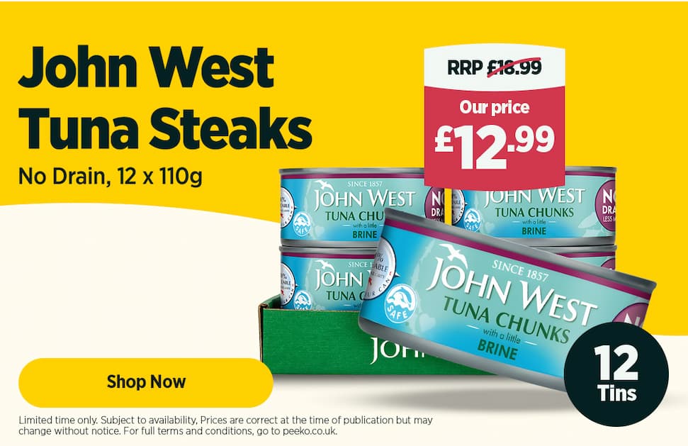 12 x John West Tuna Tins - 12.99