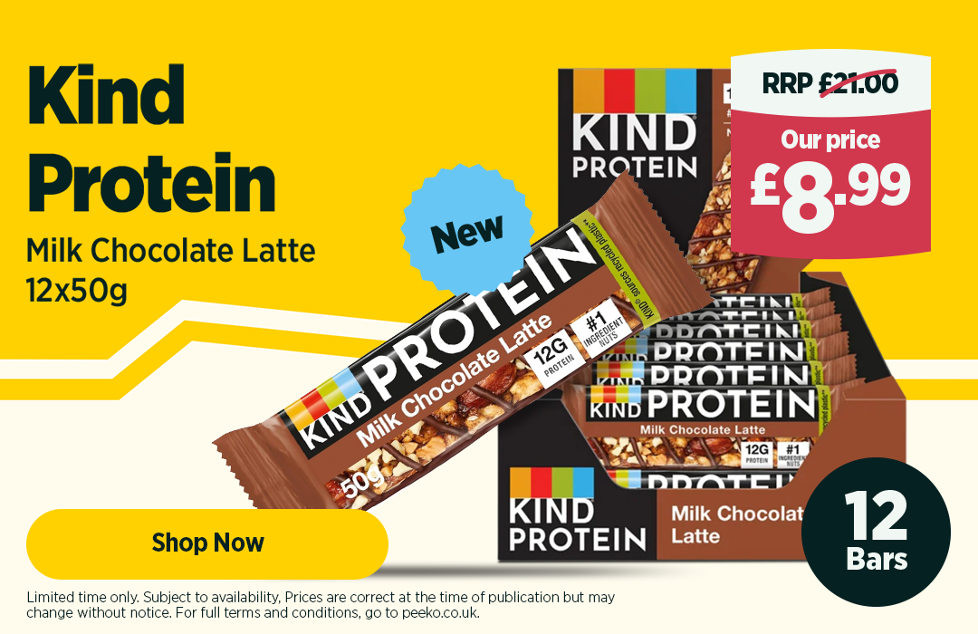 Kind Protein Bar Milk Chocolate Latte 50g - Case of 12 x 50g