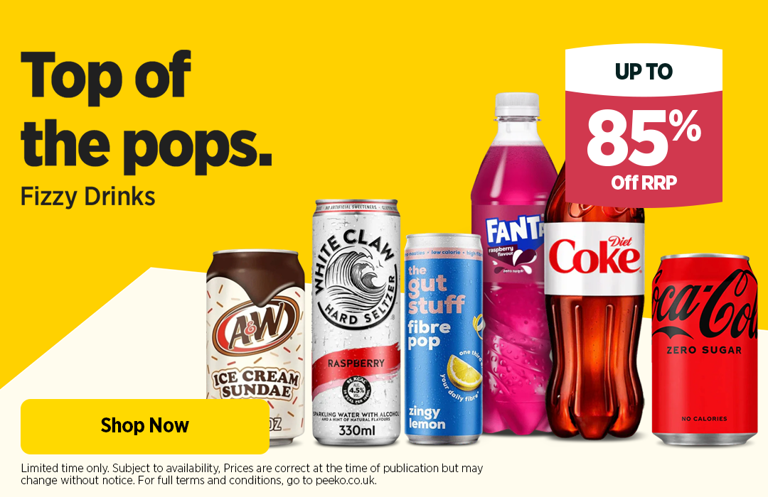 Up to 85% off Fizzy Drinks