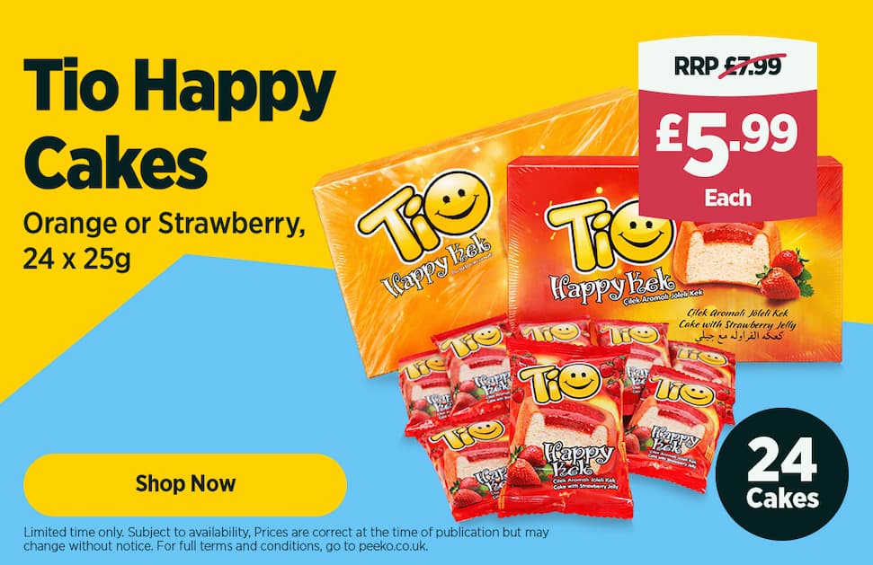 24 x Tio Happy Cakes - 5.99 each