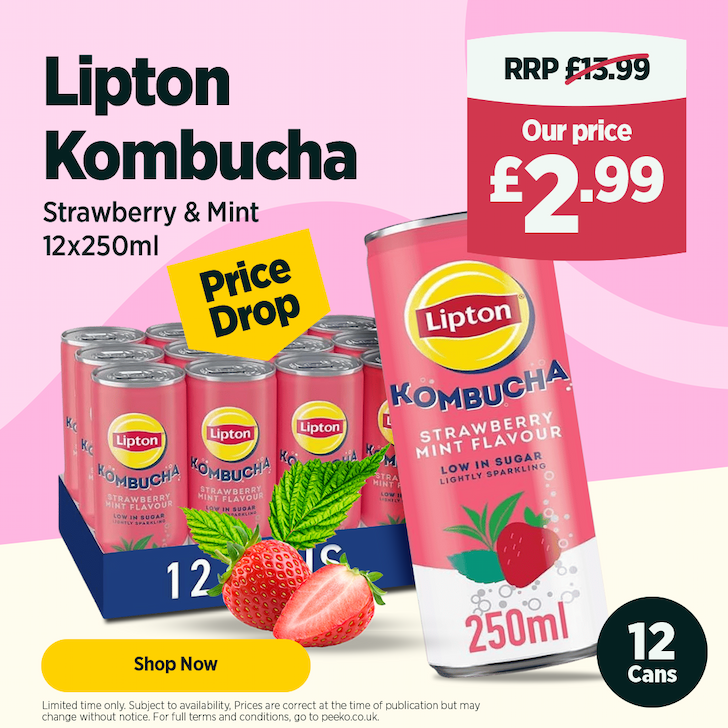 12 Kombucha Cans for £2.99