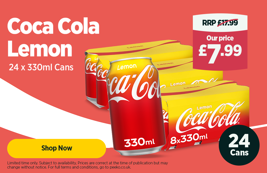 Coca Cola Lemon 24 x 330ml Cans (3x8pk)