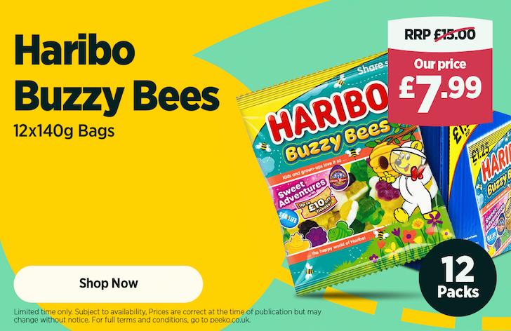 Haribo Buzzy Bees - 12 packs for £7.99