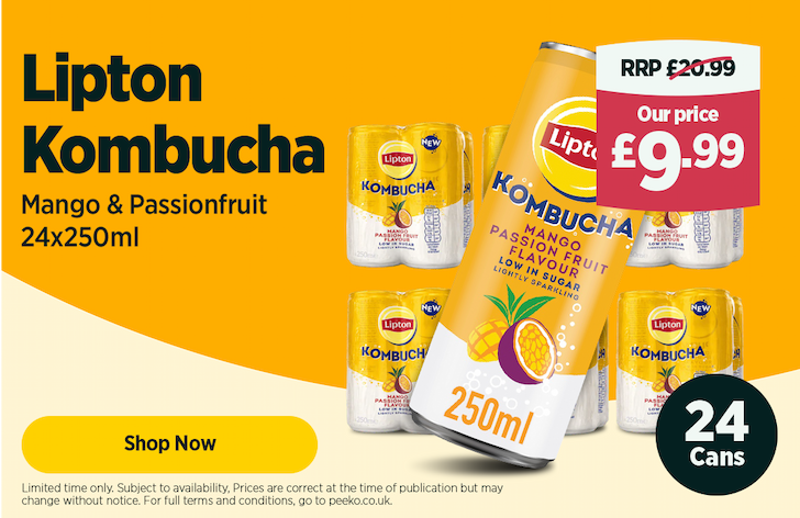 24 cans of Kombucha for £9.99
