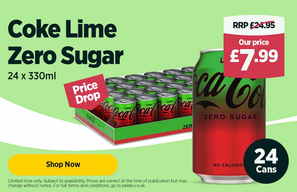 Coca Cola Lime Zero Sugar 24 x 330ml