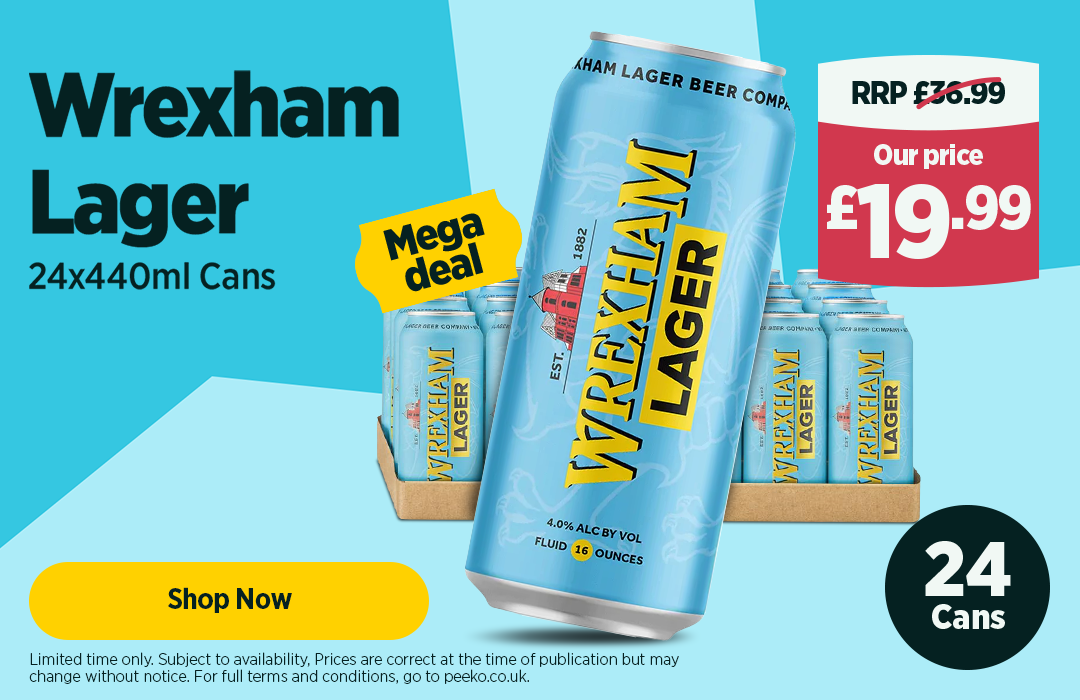 24 x Wrexham Lager - 19.99