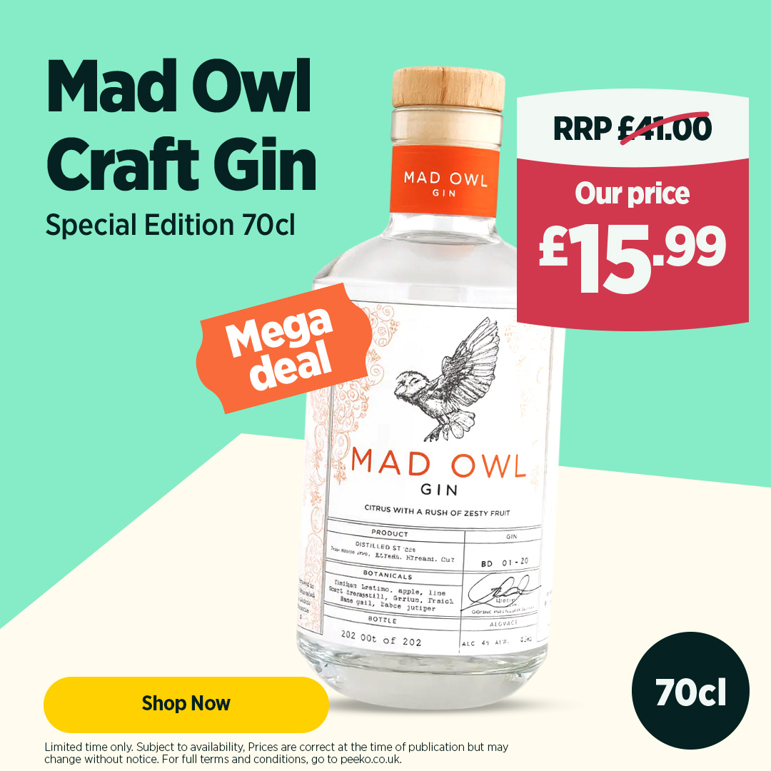 70cl Mad Owl Gin - 15.99