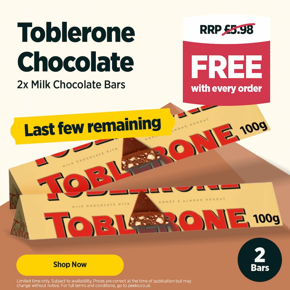 2 x Toblerone Milk Chocolate Bars