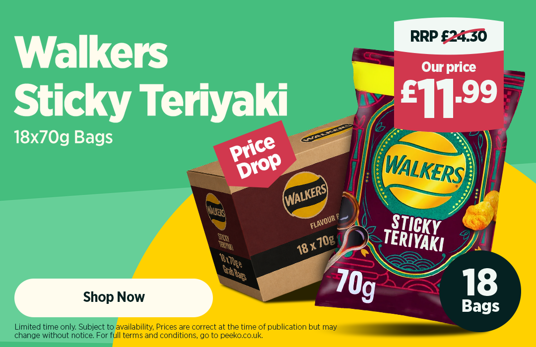 18 x Walkers Teriyaki - 11.99
