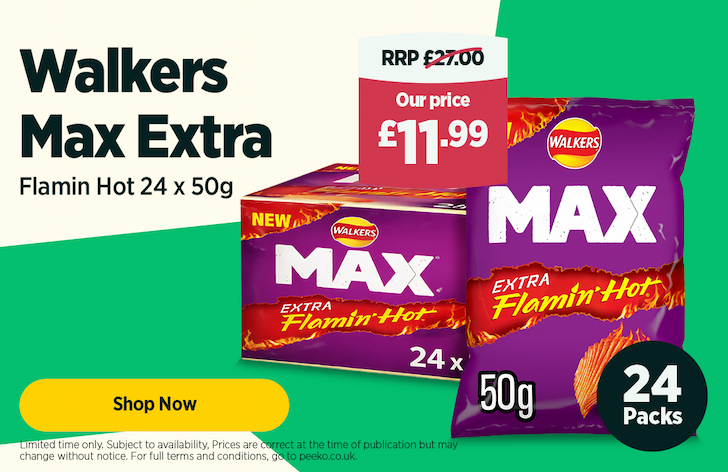 24 packs of Walkers for £11.99