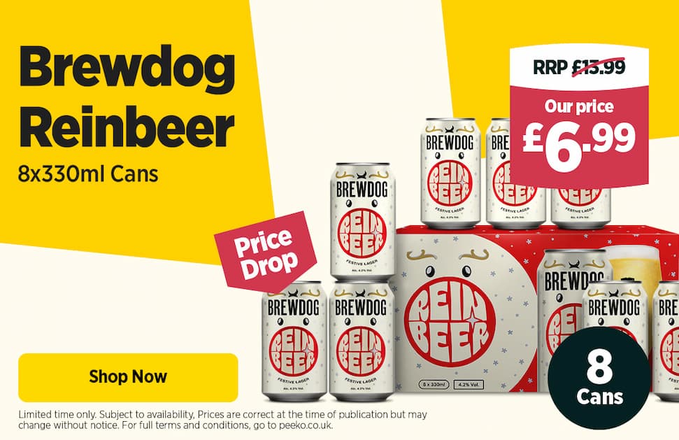 8 x Brewdog Reinbeer 330ml - 6.99