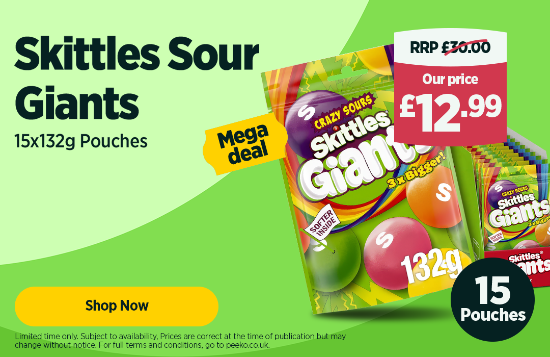 25 packs of giant Skittles for £12.99