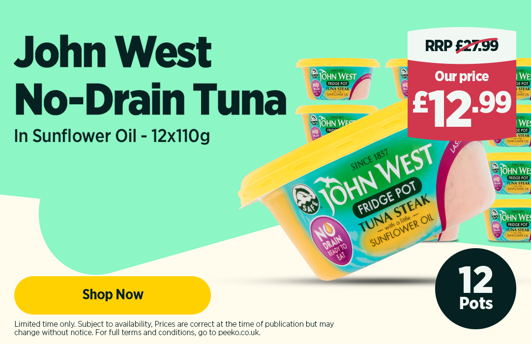 12 Pots of John West Tuna for £12.99