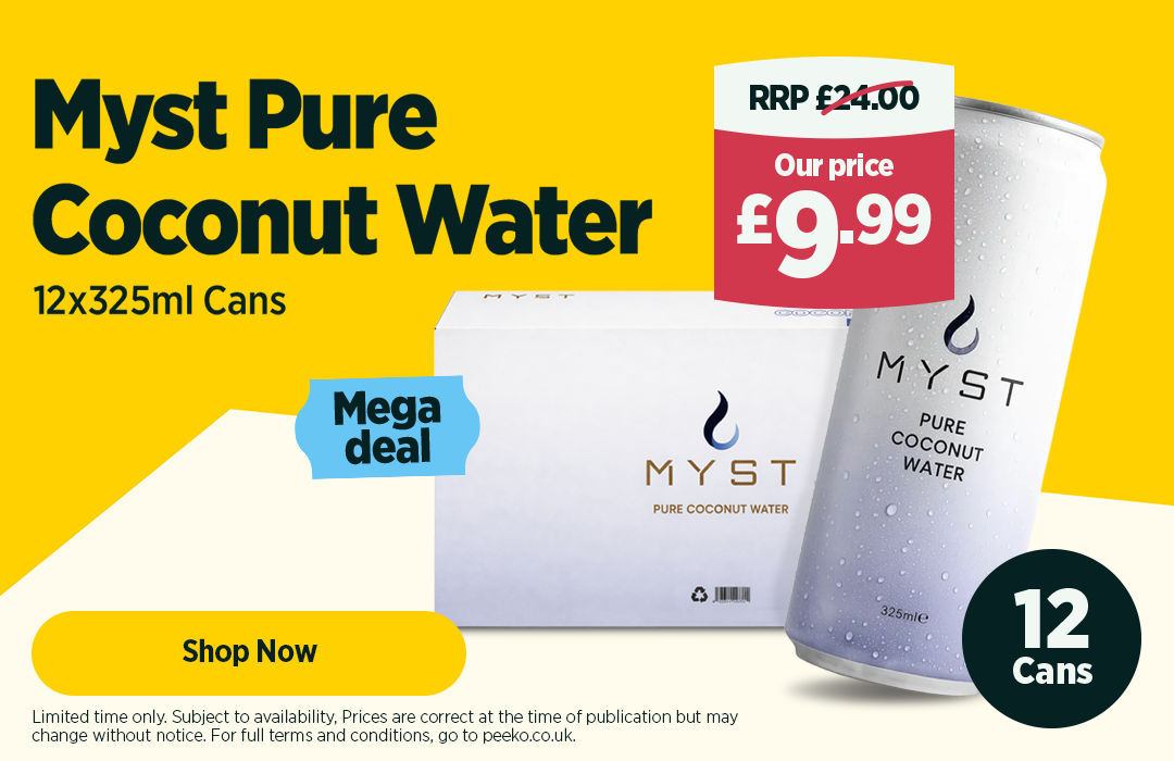 12 cans of Coconut Water for £9.99