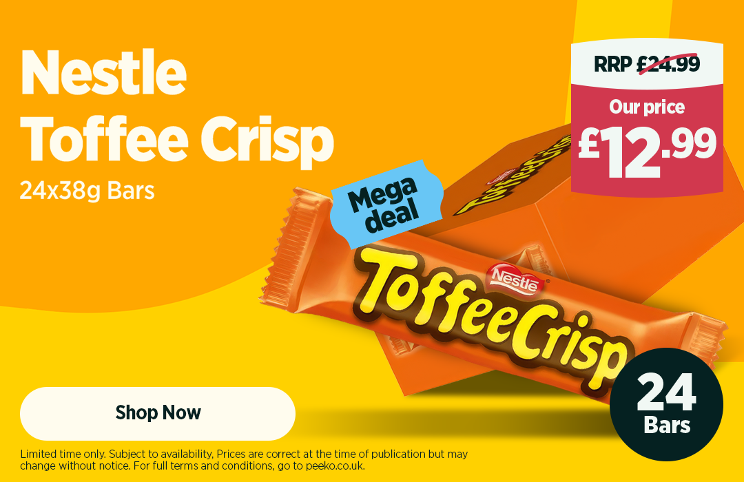 Toffee Crisp Chocolate Bars 24 x 38g