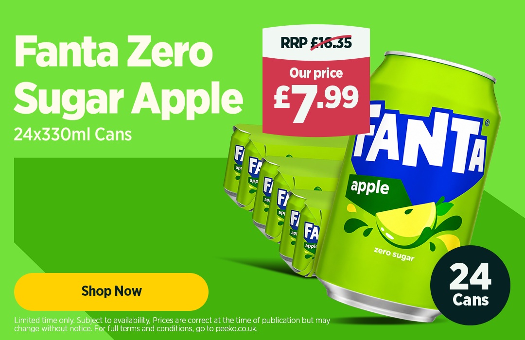 24 cans of Fanta Apple for £7.99