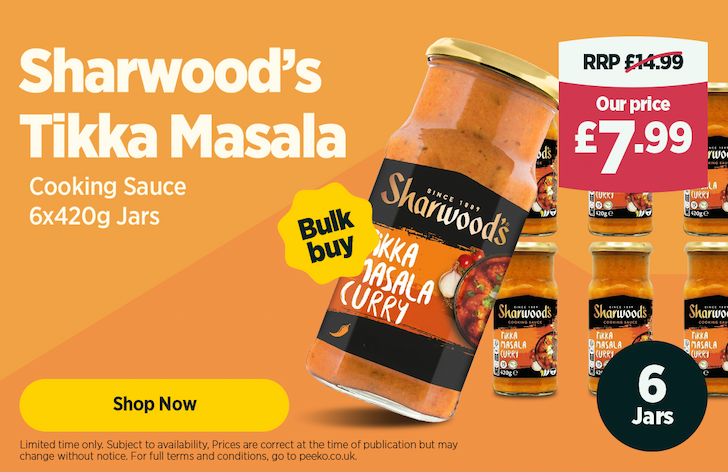 6 Jars of Sharwood Tikka Masala for £7.99