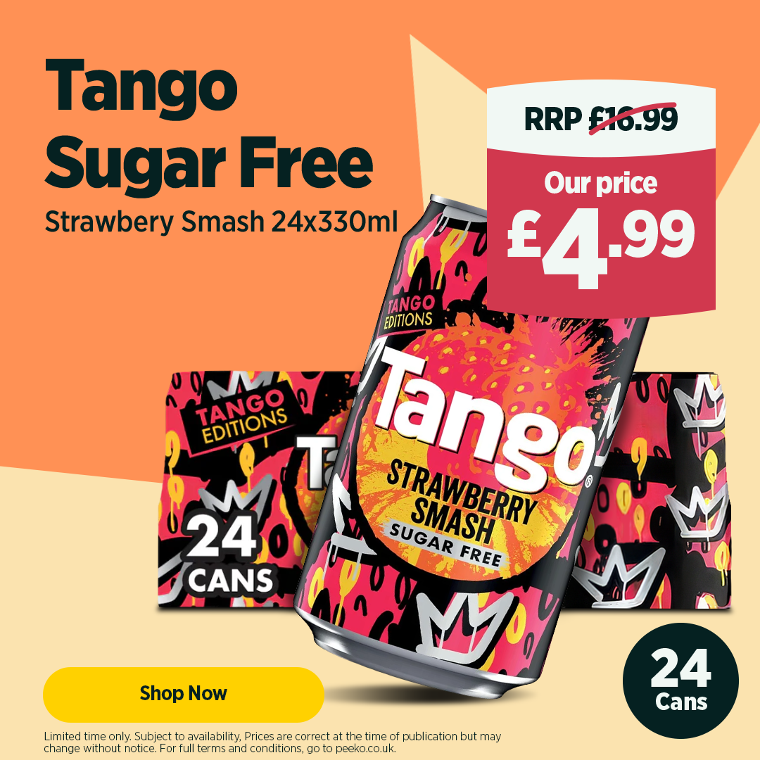 Tango Sugar Free Strawberry Smash Case 24 x 330ml
