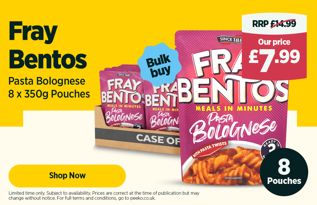 8 pouches of Fray Bentos for £7.99