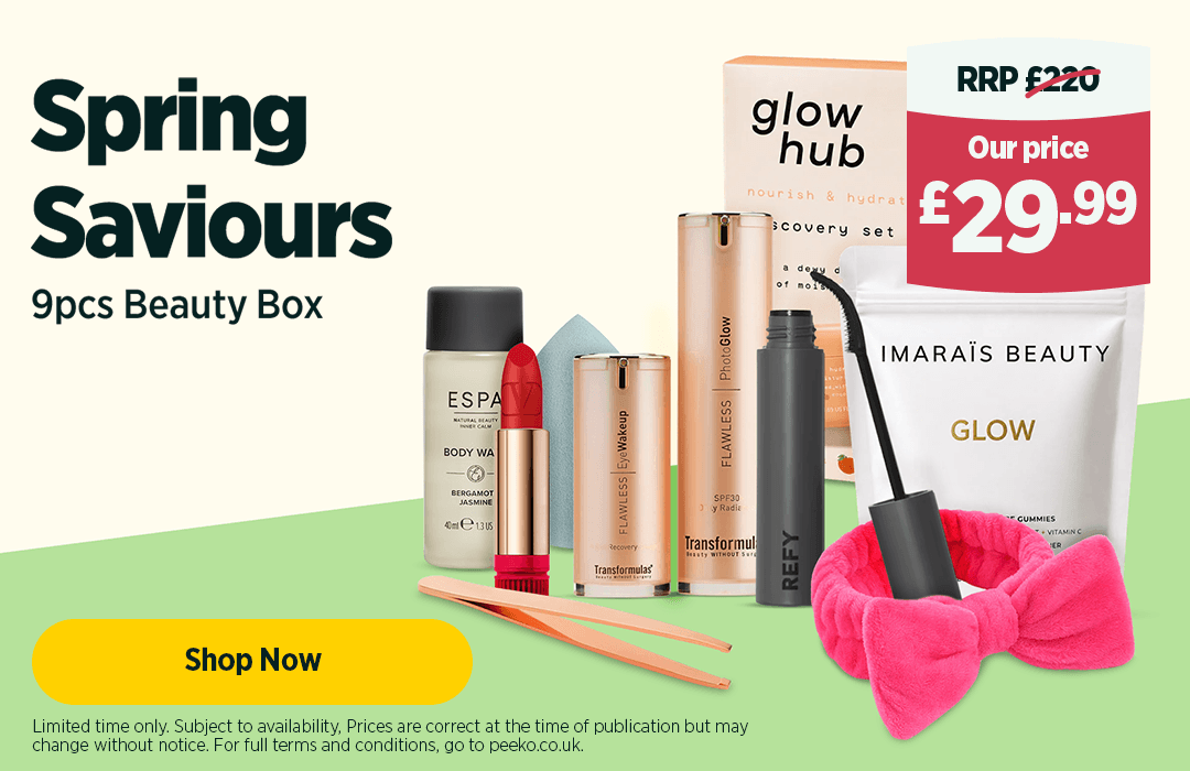 9 Products Spring Saviours Beauty Box worth £220!