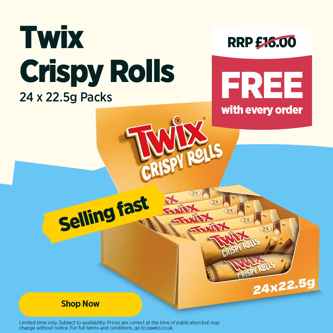 Twix Crispy Rolls Milk Chocolate Snack Bars 24 x 22.5g Packs