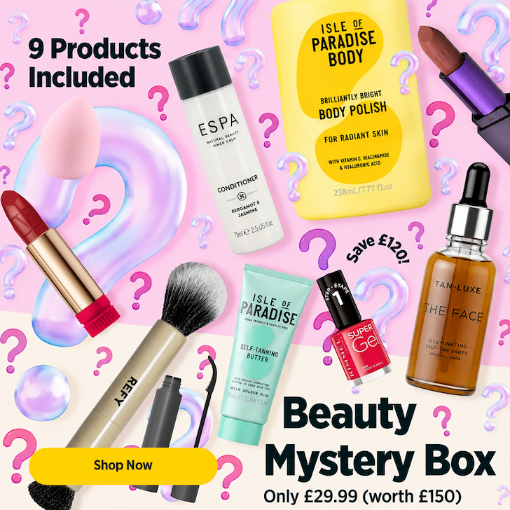 Beauty Mystery Box worth £150 now £29.99