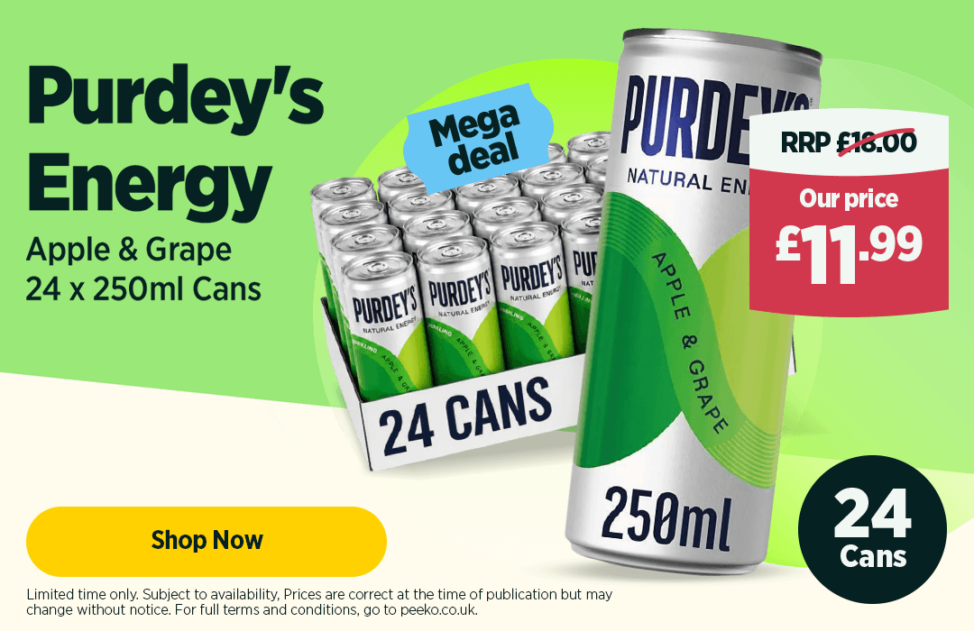 24 cans of Purdey's Energy for £11.99