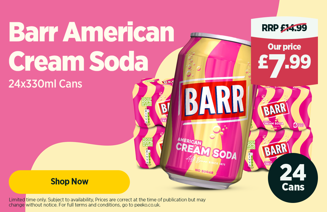 Barr Cream Soda 24 x 330ml RRP £7.99