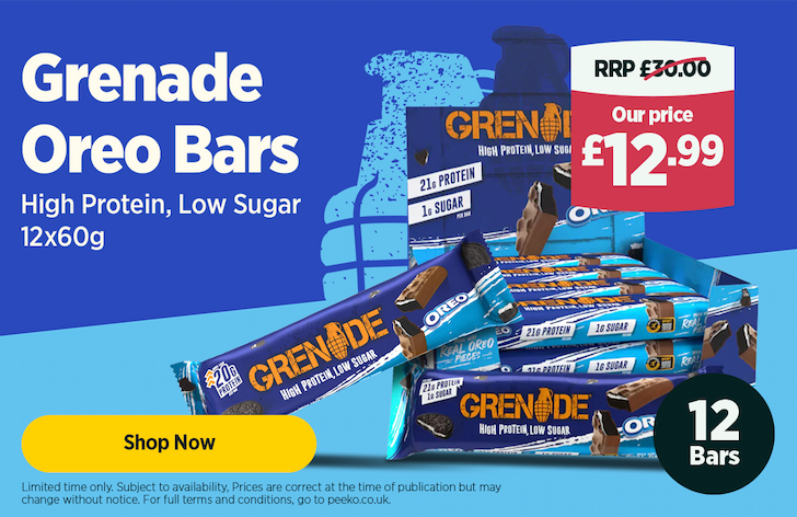 12 Grenade Oreo Bars for £12.99