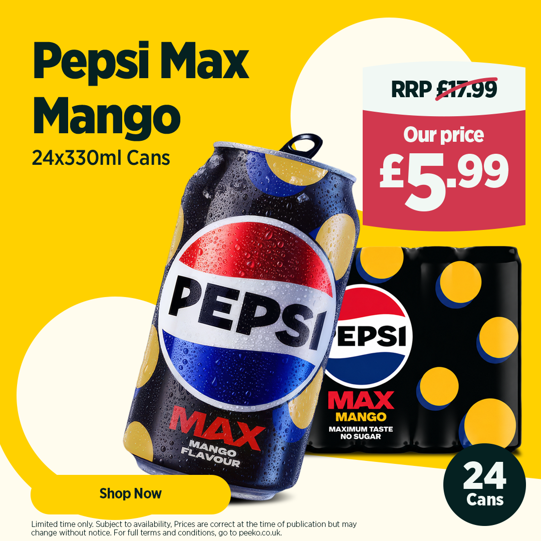 24 cans of Pepsi Max Mango for £5.99